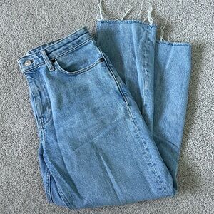 Topshop Crop Straight Leg Jeans